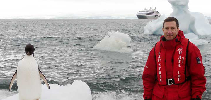 Franz Neumeier auf Expeditionskreuzfahrt in der Antarktis