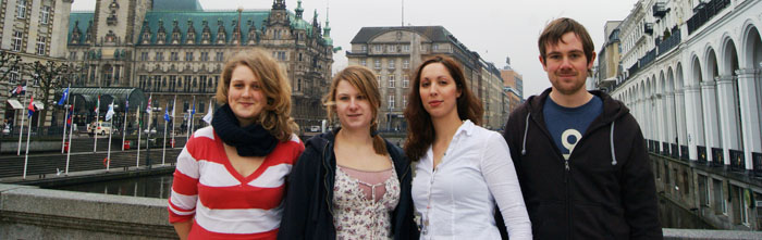 Anja-Katharina Riesterer, Signe Heins, Isabella David, Dominik Brück (v.l.)