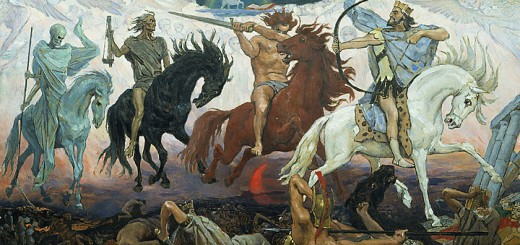 "Die vier Reiter der Apokalypse" von Viktor M. Vasnetsov [Public domain], via Wikimedia Commons