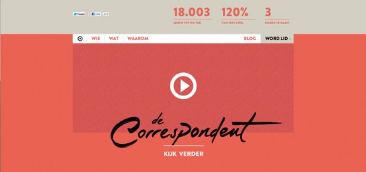 Webseite von de Correspondent