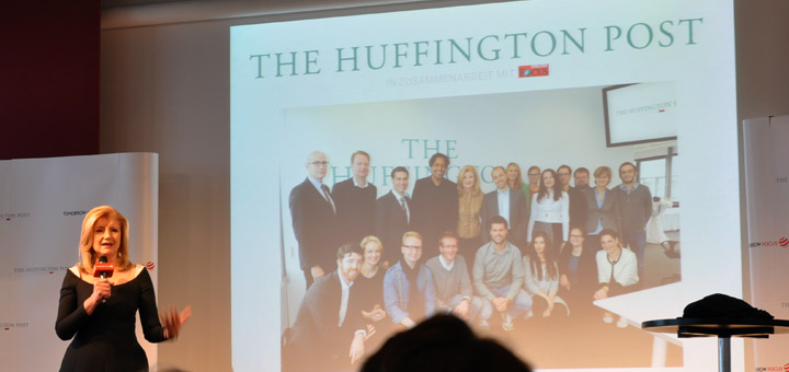 Arianna Huffington und das HuffPost-Team